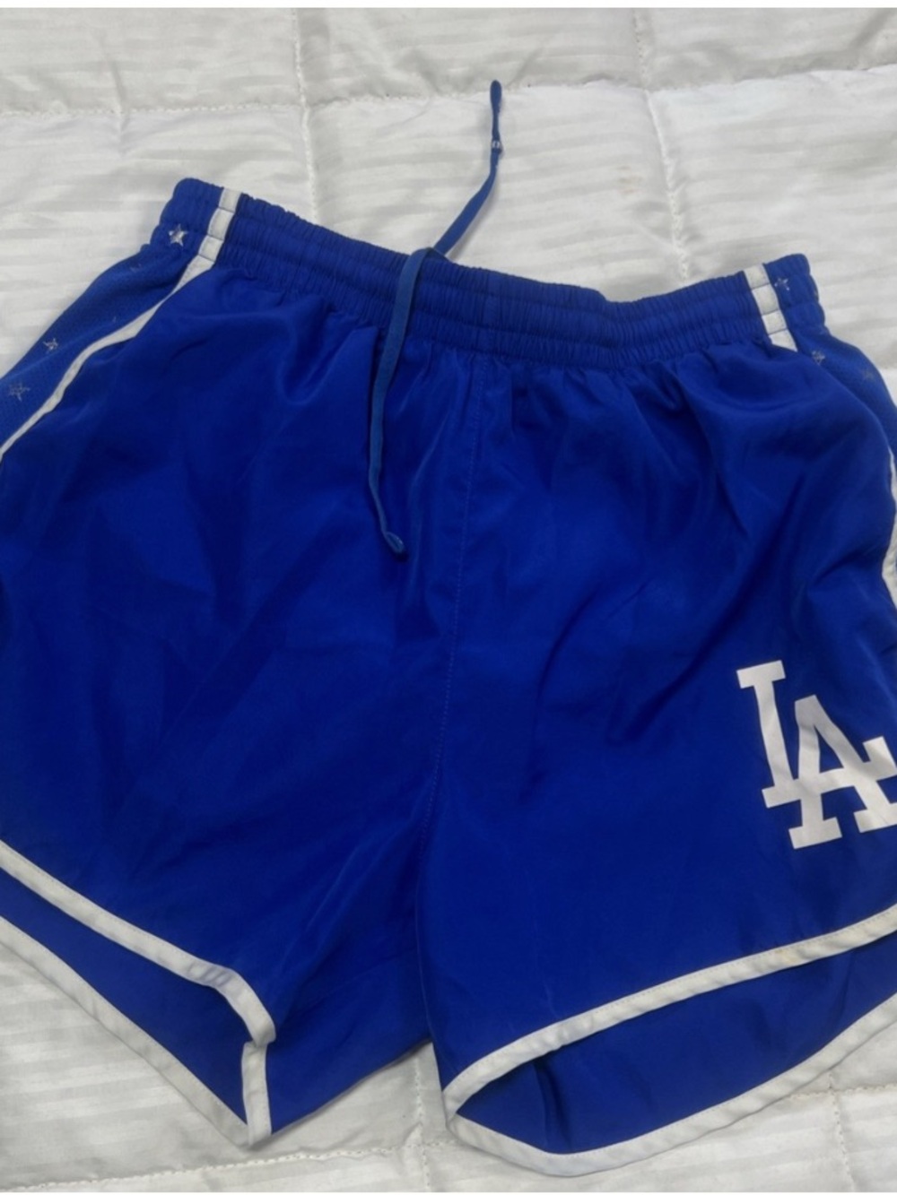 ISO Victoria Secret Pink Dodgers Royal Blue Athletic Shorts with White LA Logo